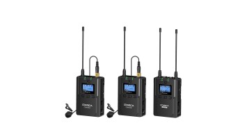 COMICA CVM-WM200А UHF Dual-Transmitter Lavalier Microphone Kit